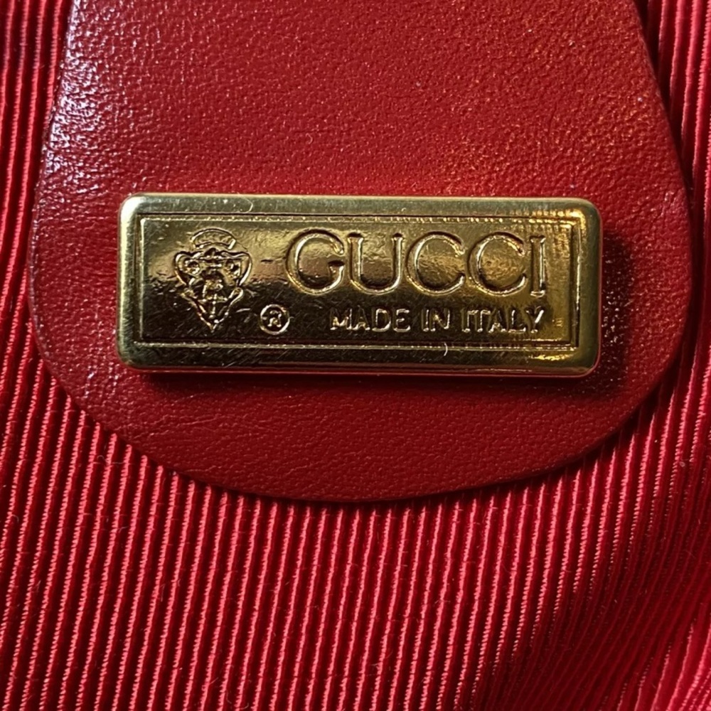 Rare Red Gucci Embroidered Backpack - Picture 11 of 11